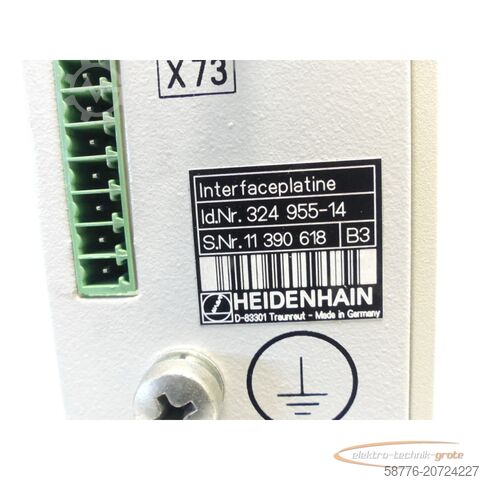 Component Heidenhain 324 955-14 Interfaceplatine SN: 11 390 618 - generalüberholt mit 3 Monaten Gewährleistung-