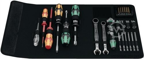 Tool set KK SH 1, 25-piece, sanitary – 1 unit WERA 