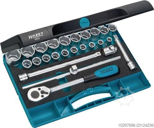 Socket set 900, 25 pieces, 1/2" drive - 1 unit HAZET 