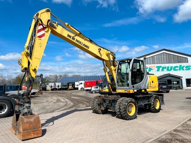 Mobile excavator NEW HOLLAND MH Plus / Verstellausleger / 3 Stück!