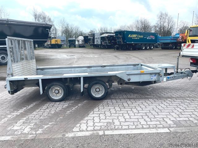Car trailer IFOR WILLIAMS 3,70m Pritschenanhänger / 1,38m Rampe