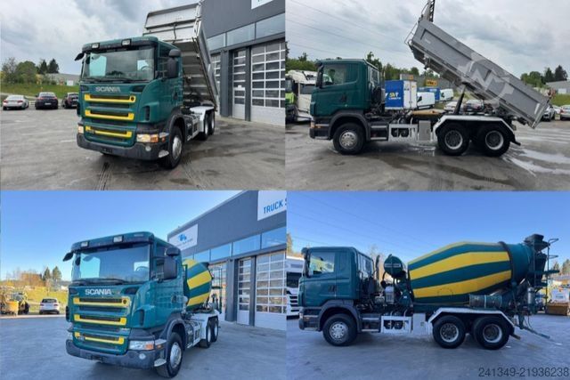 Tipper truck SCANIA R480 6x4 SWS KIPPER / Mischer 7m3