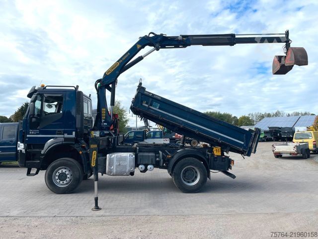 Truck mounted crane IVECO Trakker 360/AD190/Pafinger 13.001/Meiller/1.Hand