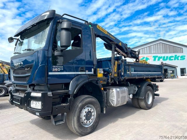 Truck mounted crane IVECO Trakker 360/AD190/Pafinger 13.001/Meiller/1.Hand