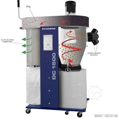 Cyclone extractor CORMAK DC1500