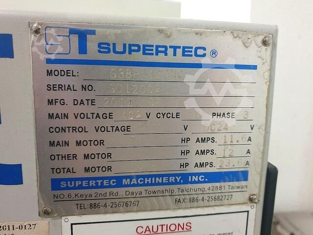 NC cylindrical grinding machine SUPERTEC G38P-100NC