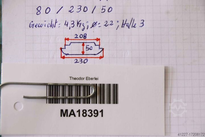 Lünette Unterteil unbekannt Spannbreite 208 mm