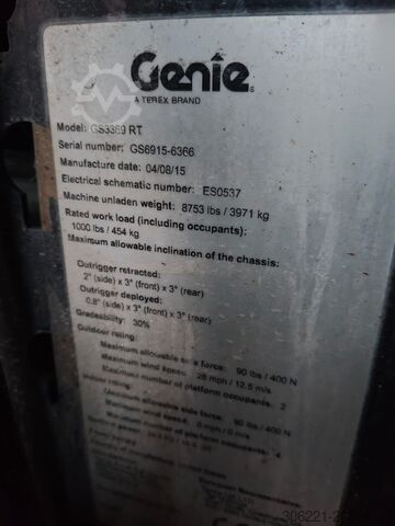 Scherenarbeitsbühne GENIE 4x4 GS-3369 RT