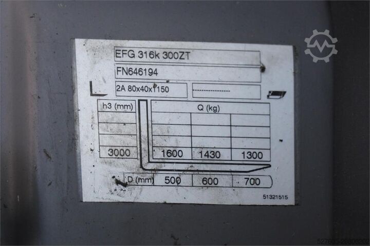 Gabelstapler Jungheinrich EFG 316k 300 ZT