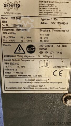 Schraubenkompressor Renner RSDK 7,5