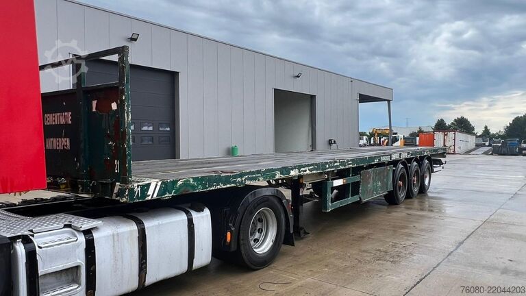 Flatbed Flandria OPL 3 38 T (TWISTLOCKS / TAMBOURS / DRUM BRAKES...
