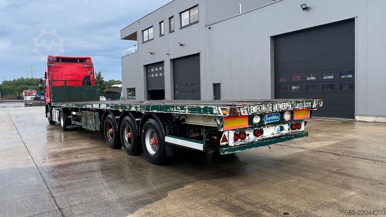 Flatbed Flandria OPL 3 38 T (TWISTLOCKS / TAMBOURS / DRUM BRAKES...