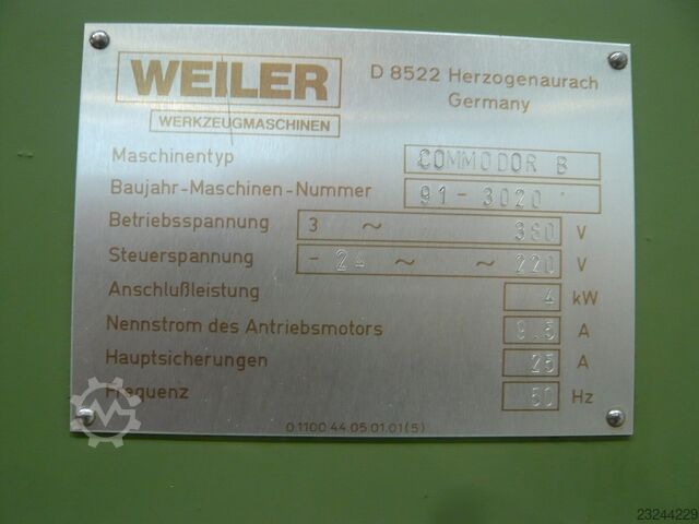Leit-/Zugspindeldrehmaschine weiler Commodor B