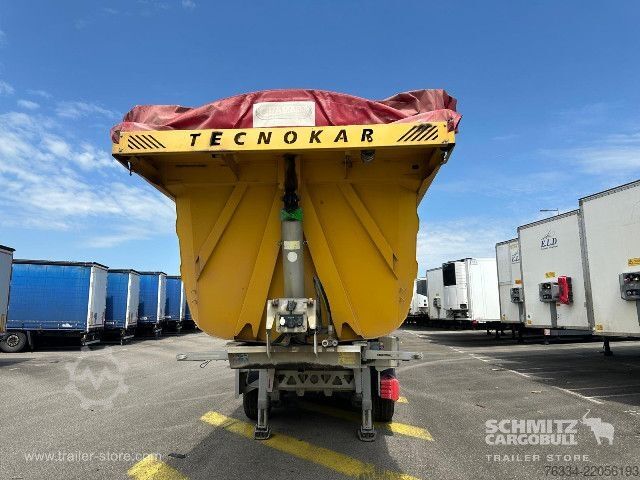 Tipper semitrailer Tecnokar Semitrailer Tipper Steel half pipe body