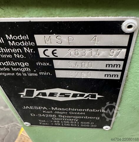 Vertikalbandsäge JAESPA MSP 4