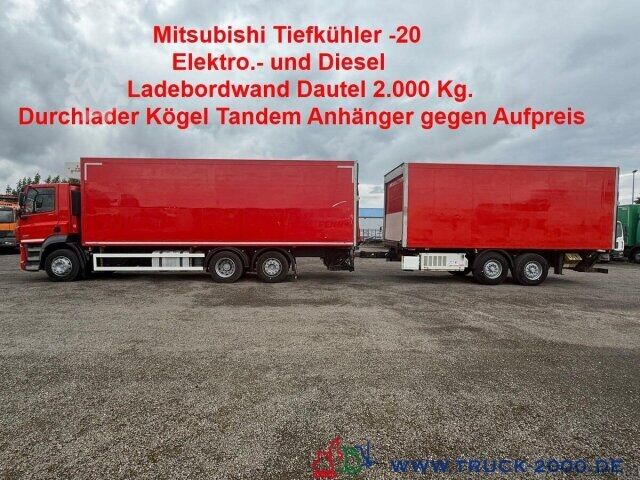 Refrigerated truck DAF CF460 Tiefkühler Mitsubishi -20° + LBW DAUTEL