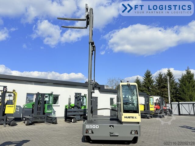 Side loader forklift Hubtex S50D TRIPLEX 6300 FREE-LIFT PLATFORM1600