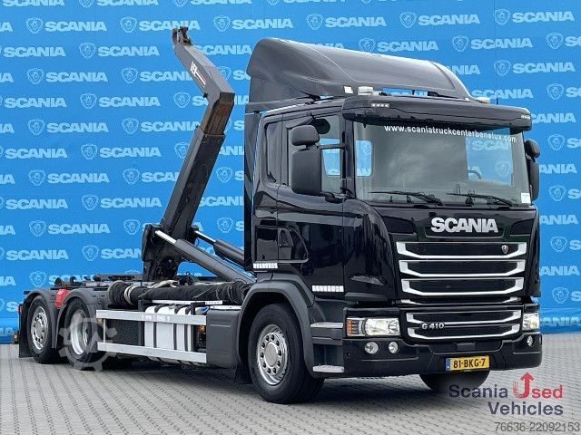 Skip truck Scania G 410 LB6x2*4HNA DIFF-L AIRCO 21T VDL HOOKLIFT