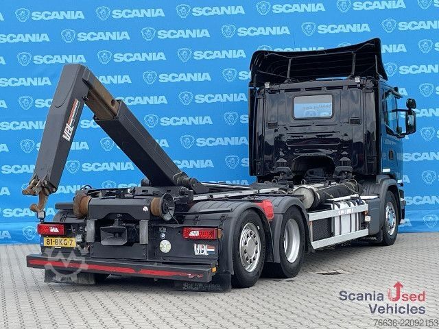 Skip truck Scania G 410 LB6x2*4HNA DIFF-L AIRCO 21T VDL HOOKLIFT