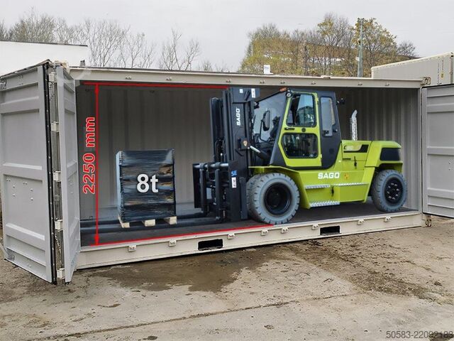 Diesel Forklift SAGO C80D - Container-Indoor-Stapler