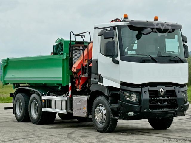 Autokran RENAULT C 430 *KIPPER 5,10 m + PK 16001 - K B* 6x4
