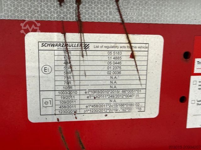 Tipper semitrailer SCHWARZMÜLLER SK K10VLN3 Kippauflieger 3 ACHS