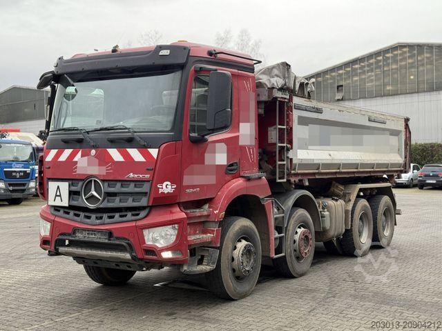 Three-sided tipper truck MERCEDES-BENZ Arocs 3243 8x4 Kipper Schwarzmuller Bordmatik