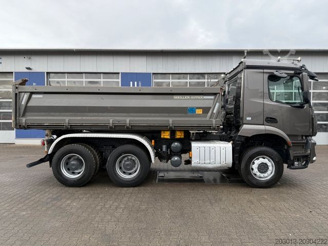 Three-sided tipper truck MERCEDES-BENZ Arocs 2646 6x4 Kipper MEILLER Bordmatik