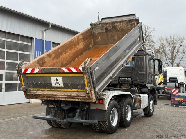 Three-sided tipper truck MERCEDES-BENZ Arocs 2646 6x4 Kipper MEILLER Bordmatik