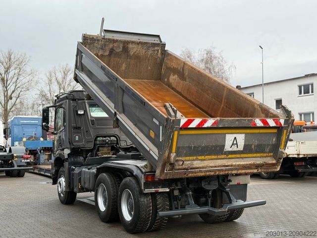 Three-sided tipper truck MERCEDES-BENZ Arocs 2646 6x4 Kipper MEILLER Bordmatik