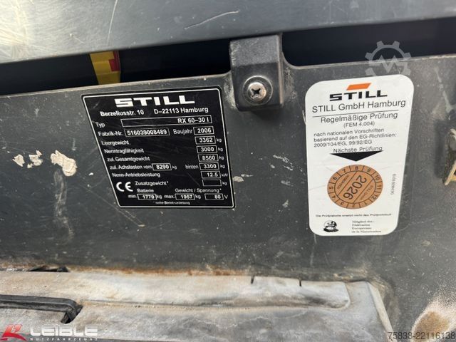 Front loader forklift STILL R60-30i*Seitenschub*14130h*Triplexmast*