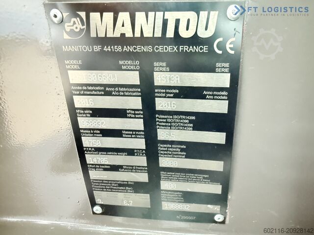 Off-road forklift Manitou MSI30 / DIESEL / DUPLEX 3350 / CABIN