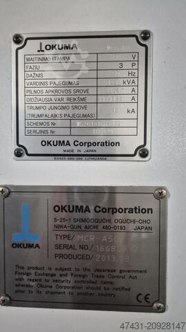 Planer-type milling machine - double column Okuma OKUMA MCR-A5C