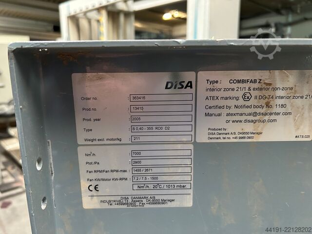 Fan Disa S 0.40 355 RD0 D2 Disa S 0,40 355 RD0 D2