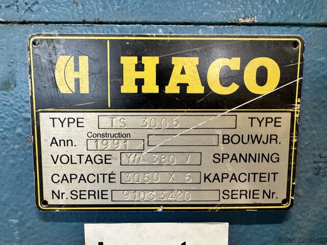 Press brake HACO TS 3006