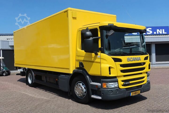 Box body Scania P250 4x2 Bakwagen+Klep E6 Dhollandia 1500 kg