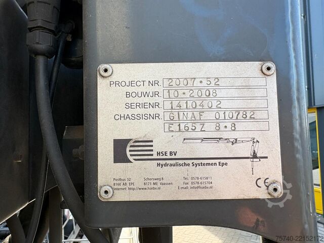 Crane Ginaf X 3335 S + PALFINGER  E 165 Z + 6X6 + MANUAL + ...