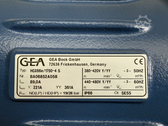 Compressor GEA   Bock HGX66e 1750-4S