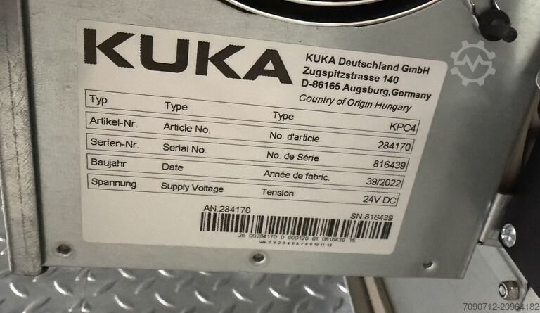 Industrial robot KUKA KRC4 KR10 R900-2 / FLR