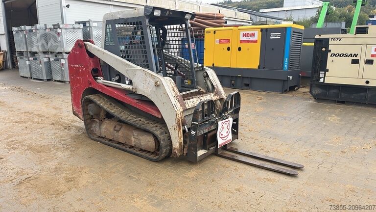 Tracked Skid Steer Takeuchi TL130 with forks and loader bucket