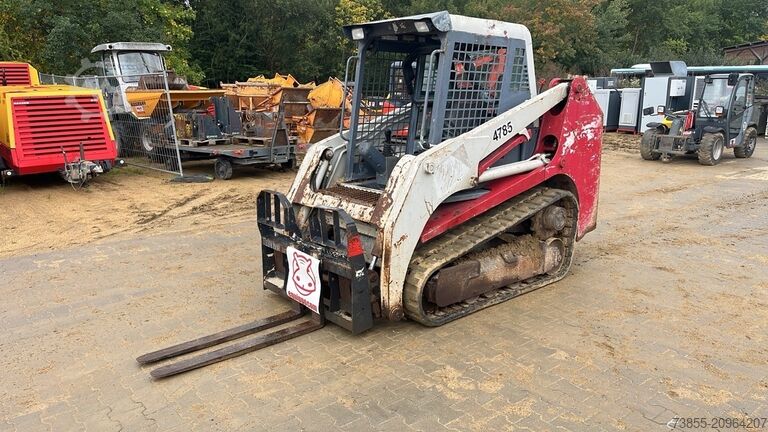 Tracked Skid Steer Takeuchi TL130 with forks and loader bucket
