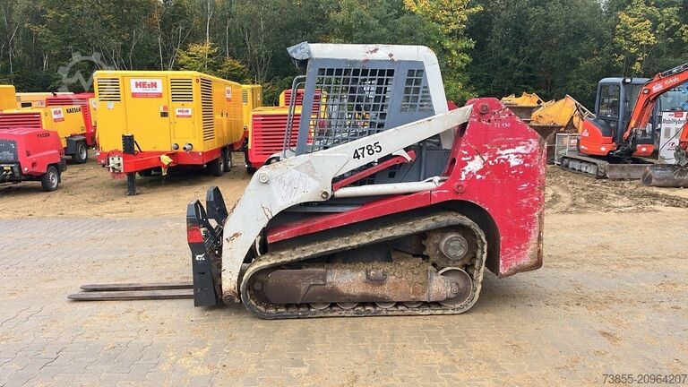 Tracked Skid Steer Takeuchi TL130 with forks and loader bucket