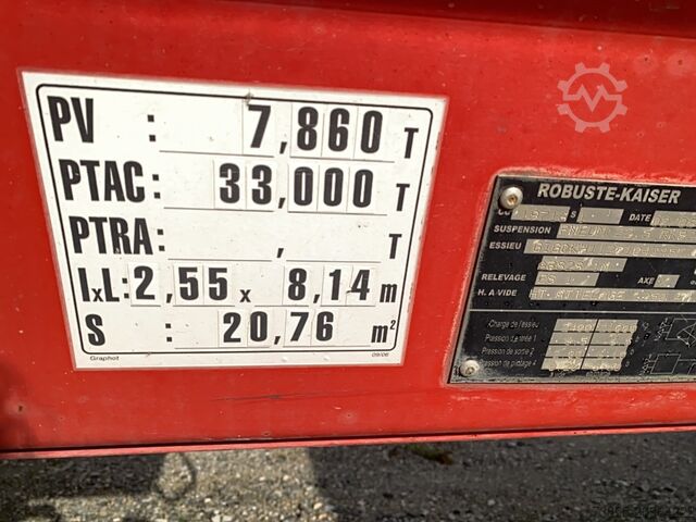 Tipper Semi-trailer ROBUSTE KAISER S3302A Steel Trailer