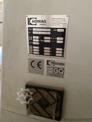 Bearbeitungszentrum Homag + Holzma Plattenlift CHF-320/32/32 + Profi HEE 33/22