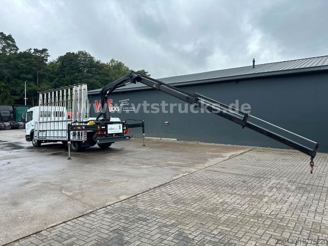 LKW mit Pritsche (offen) MERCEDES-BENZ Atego 1023 Pritsche/Glastransporter + Ladekran
