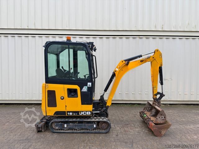 Mini excavator JCB 16C-1 /2021 BJ/829 H/verbr. Laufwerk/3xLöffel