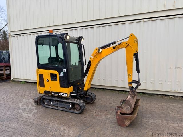 Mini excavator JCB 16C-1 /2021 BJ/829 H/verbr. Laufwerk/3xLöffel