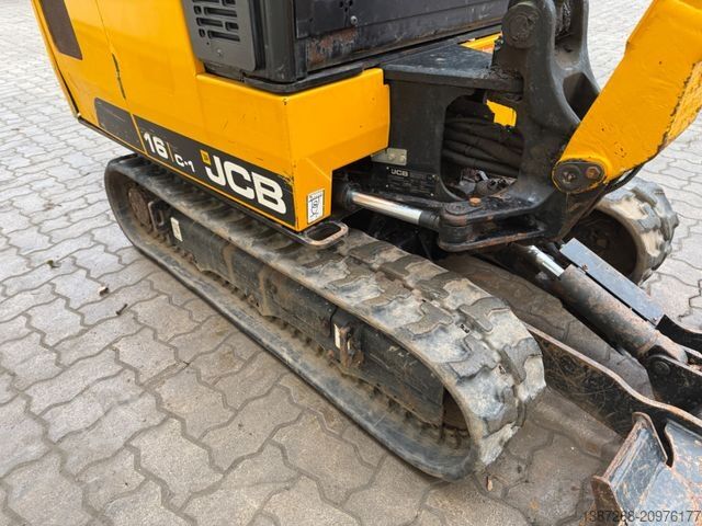 Mini excavator JCB 16C-1 /2021 BJ/829 H/verbr. Laufwerk/3xLöffel