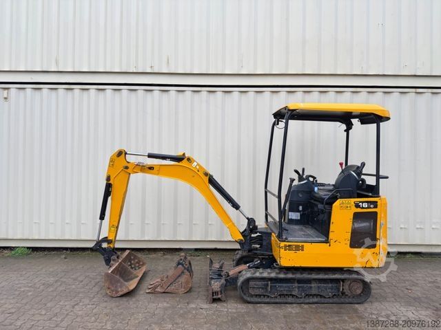 Mini excavator JCB 16C-1 /2022 BJ/ 779 H / verbr. Laufwerk/2xLöffel