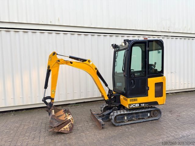 Mini excavator JCB 16C-1 /2021 BJ/848 H/verbr. Laufwerk/3xLöffel